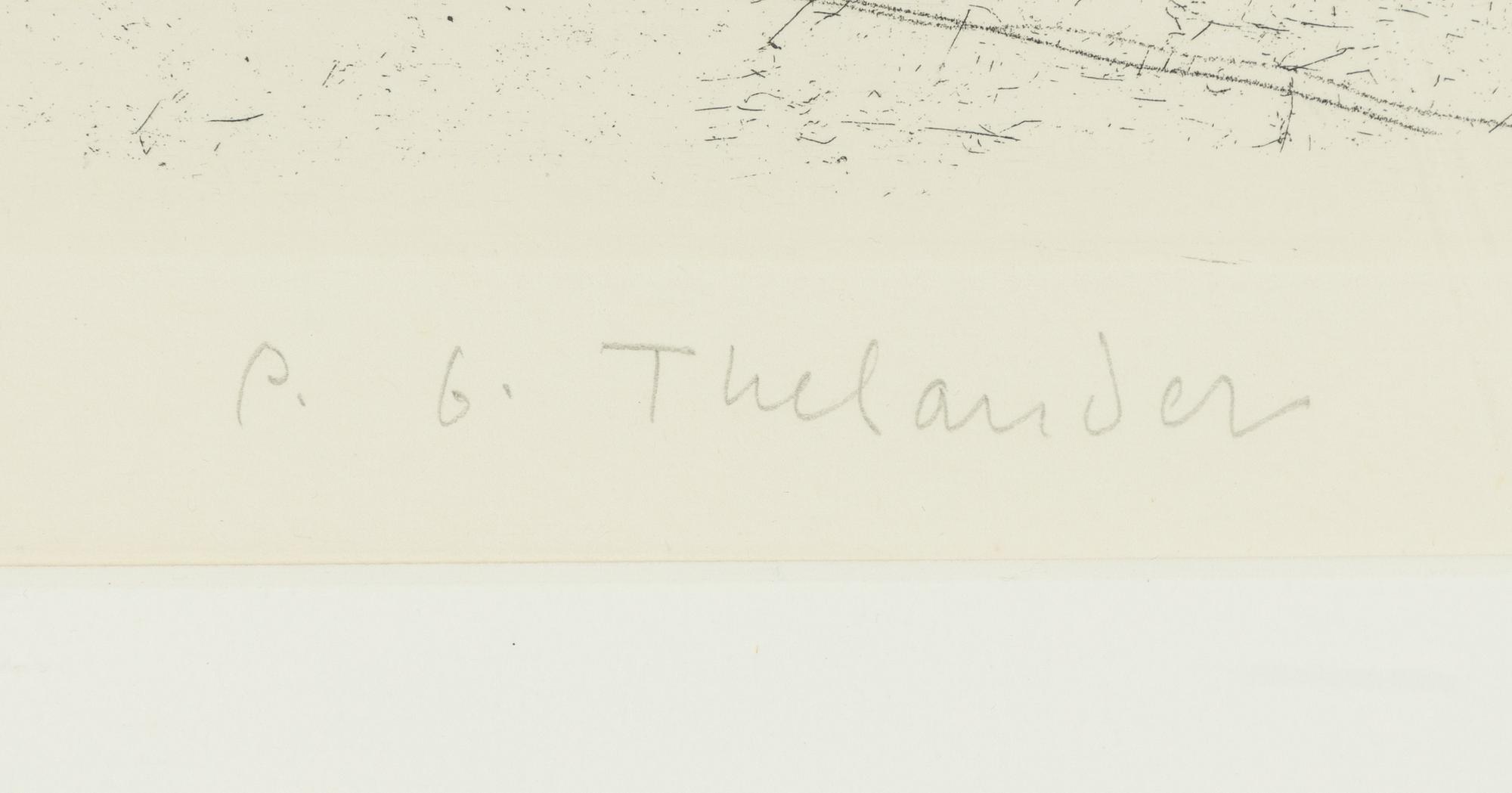 PG Thelander, "Tapir" (Zinc).