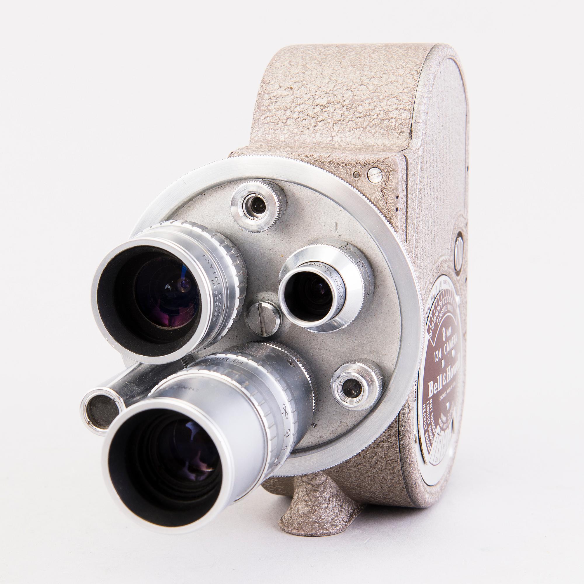Set of five cameras, with accessories, 1920-50-tal.