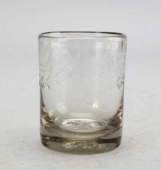 SERVIS 46 dlr "Antik" Reijmyre 1900-talets mitt glas.
