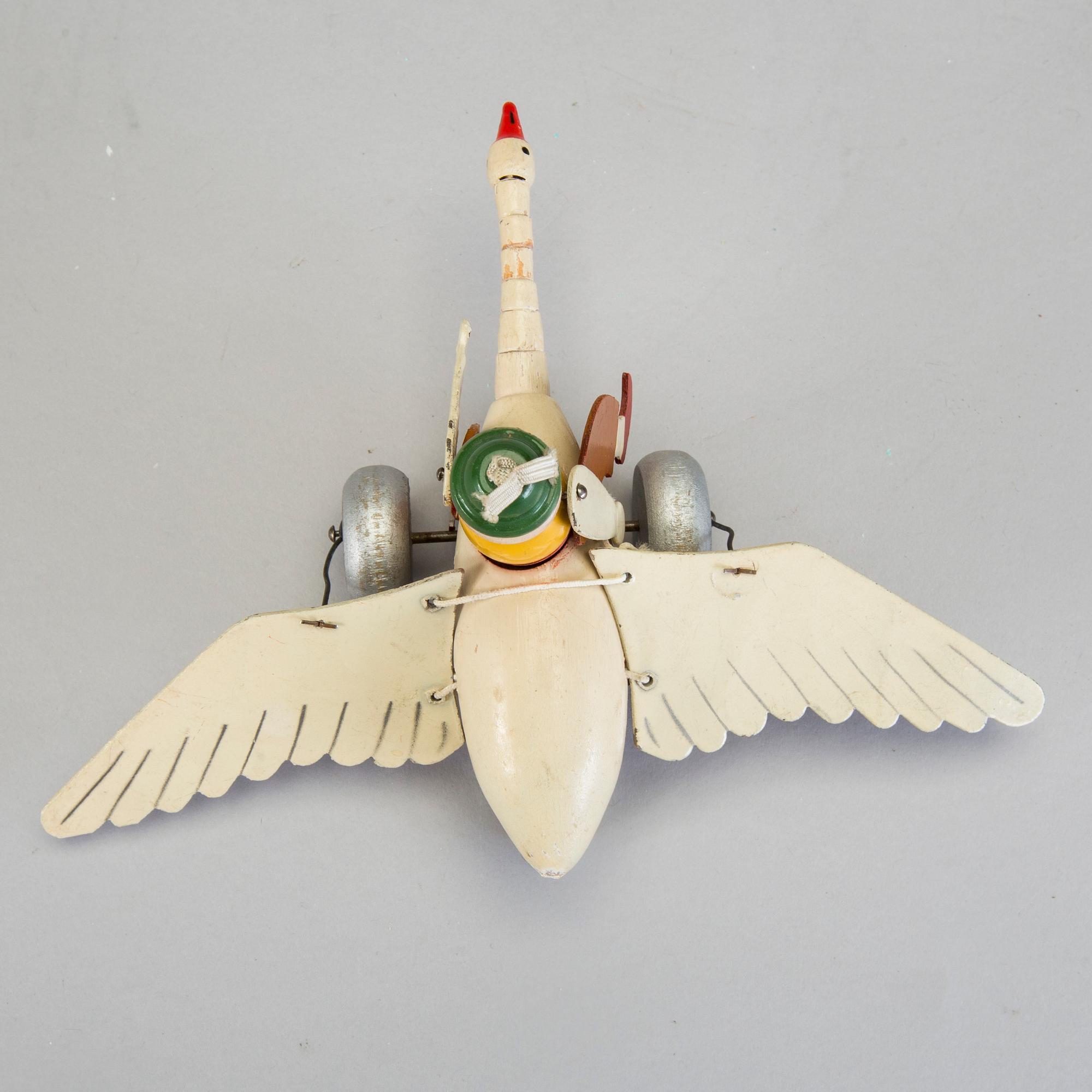 LEKSAKSFIGUR, Nils Holgersson, troligtvis av ASSAR leksaker Mariefred 1940/50-tal.