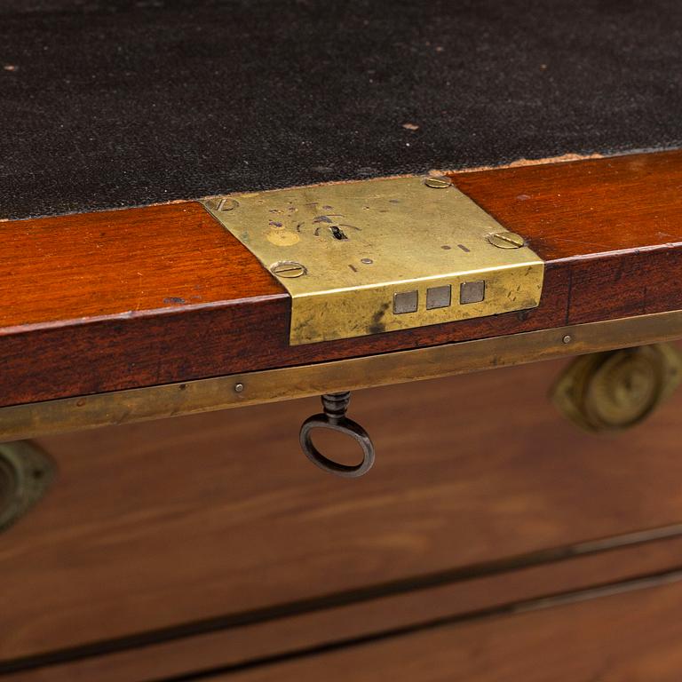 A Swedish late gustavian secretaire, late 18th century.