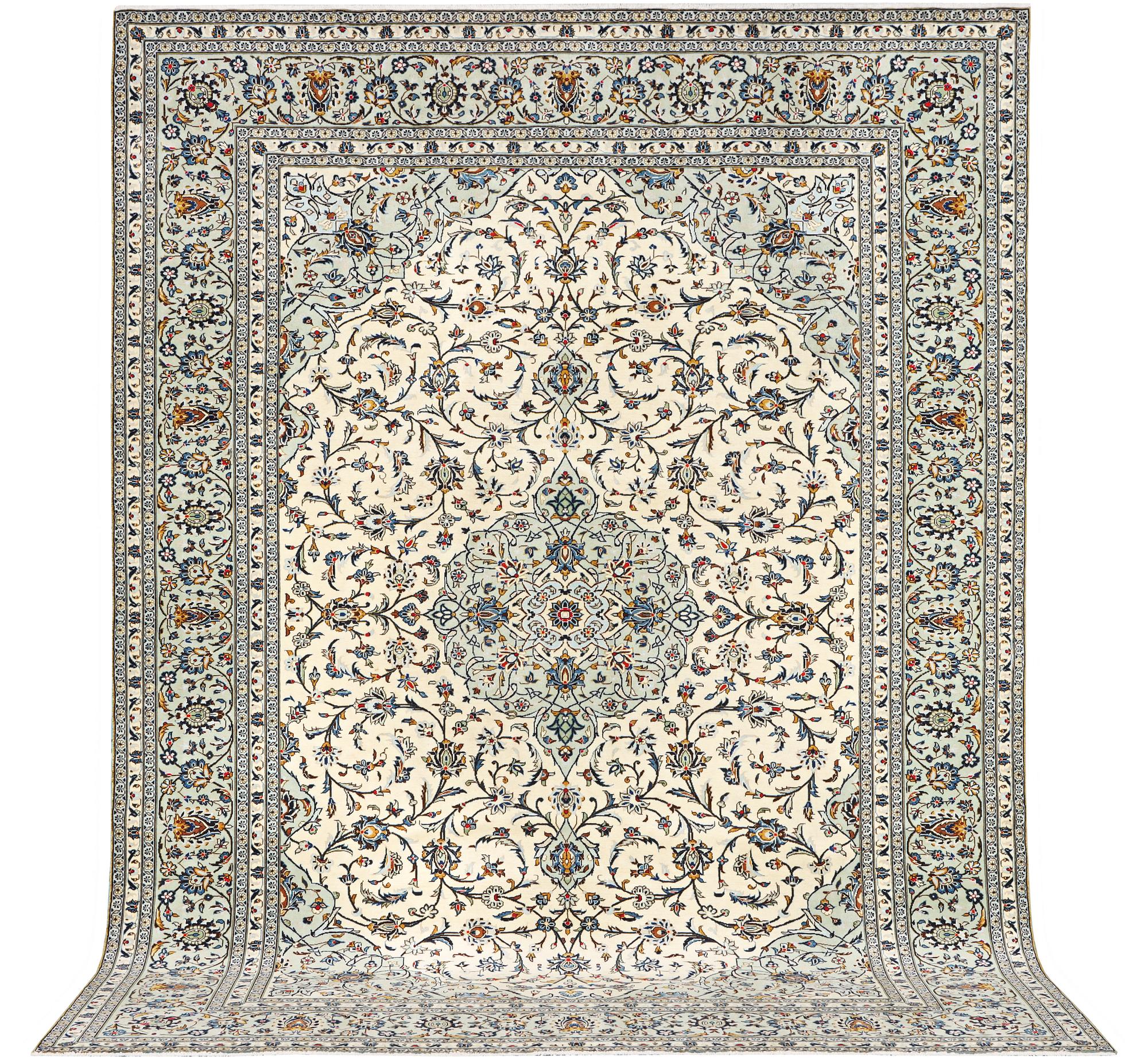 A Kashan carpet, c. 400 x 290 cm.