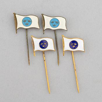 A collection of items from The Swedish America Line.