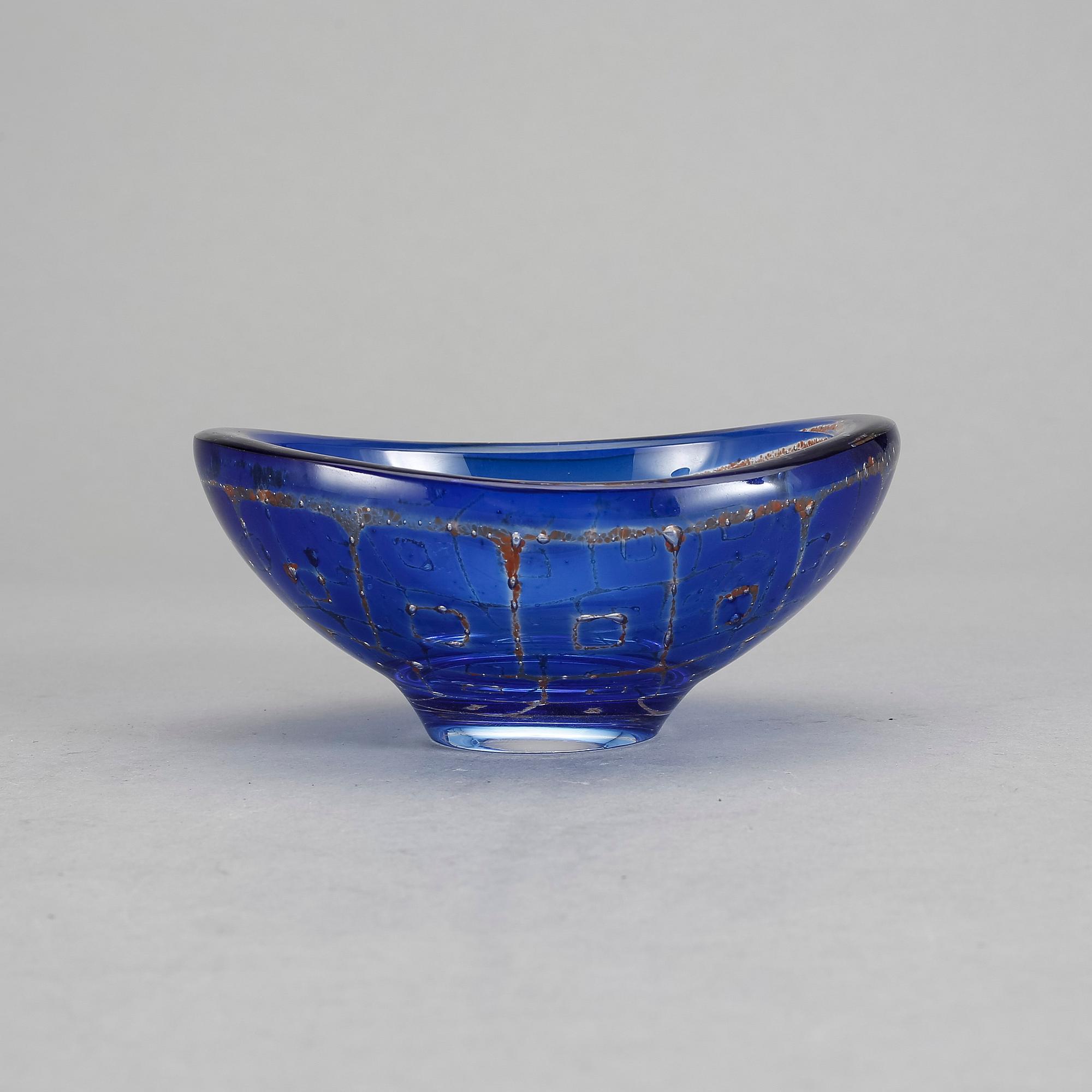 SKÅL, glas, "Ravenna", Sven Palmqvist. Orrefors 1975.