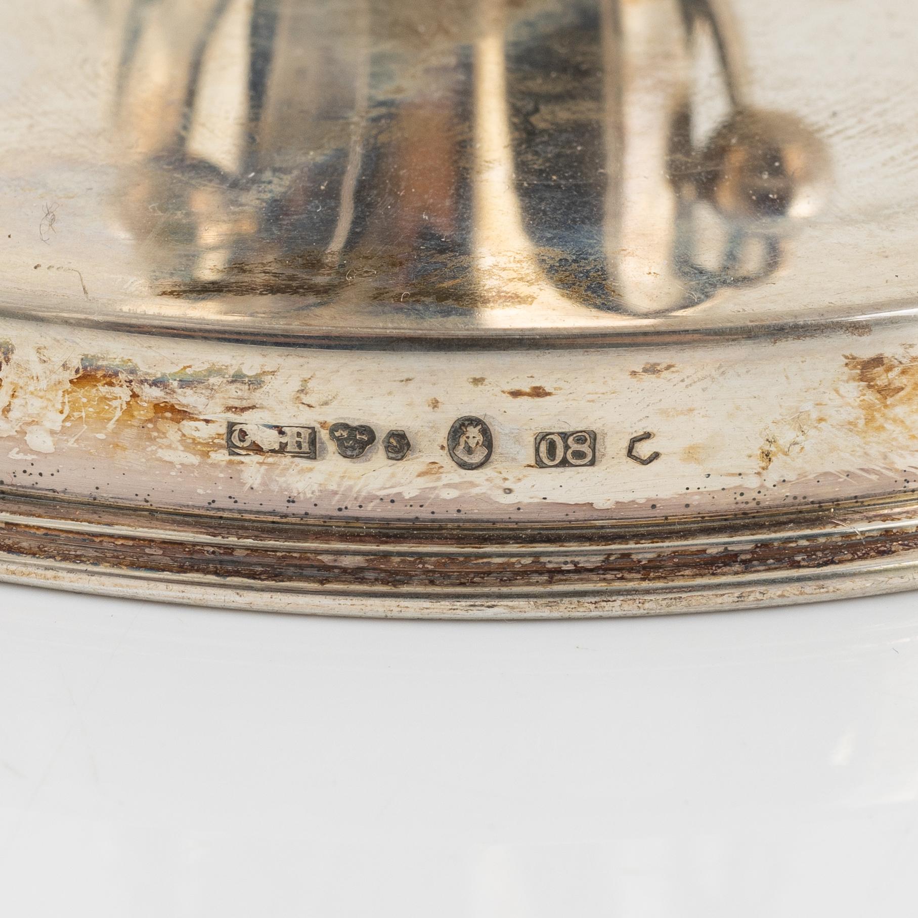A Swedish silver vase, mark of CG Hallberg, Stockholm 1940.
