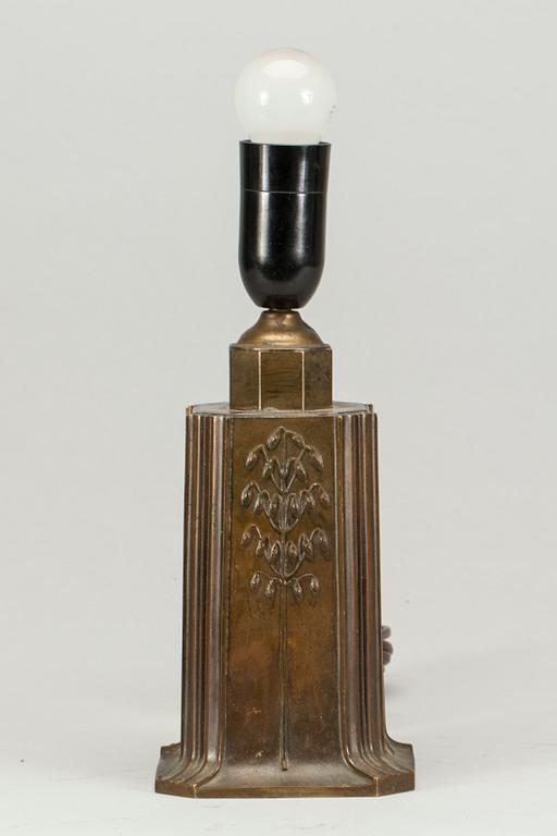 BORDSLAMPA, 1900-tal, Kunst Erzgiesserei, Wien.