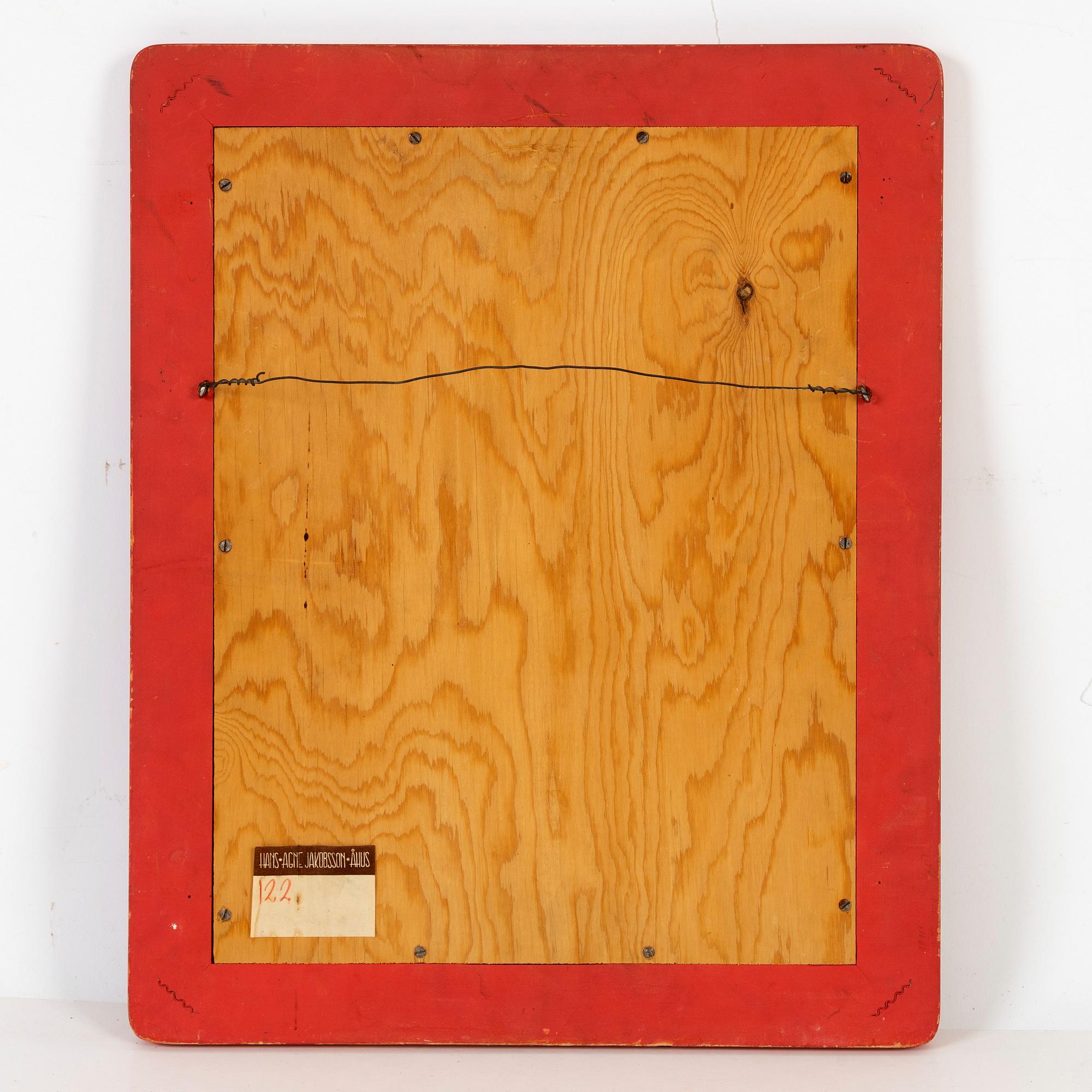Hans-Agne Jakobsson, a mirror, mid 20th century, signed Lisa J Åhus -53.