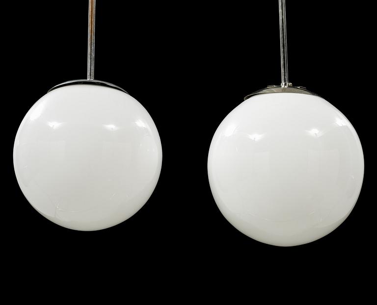 Two mid 20th century ceiling lamps.