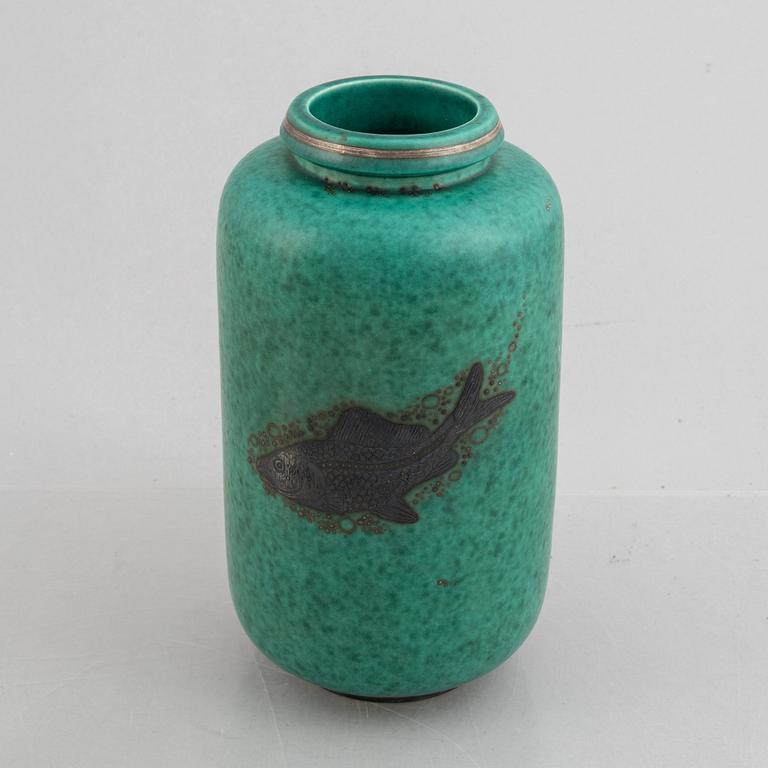 Wilhelm Kåge, an 'Argenta' stoneware vase, Gustavsberg.