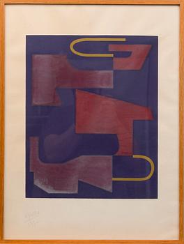 EDGARD PILLET, serigrafi, signerad och numrerad 53/75.