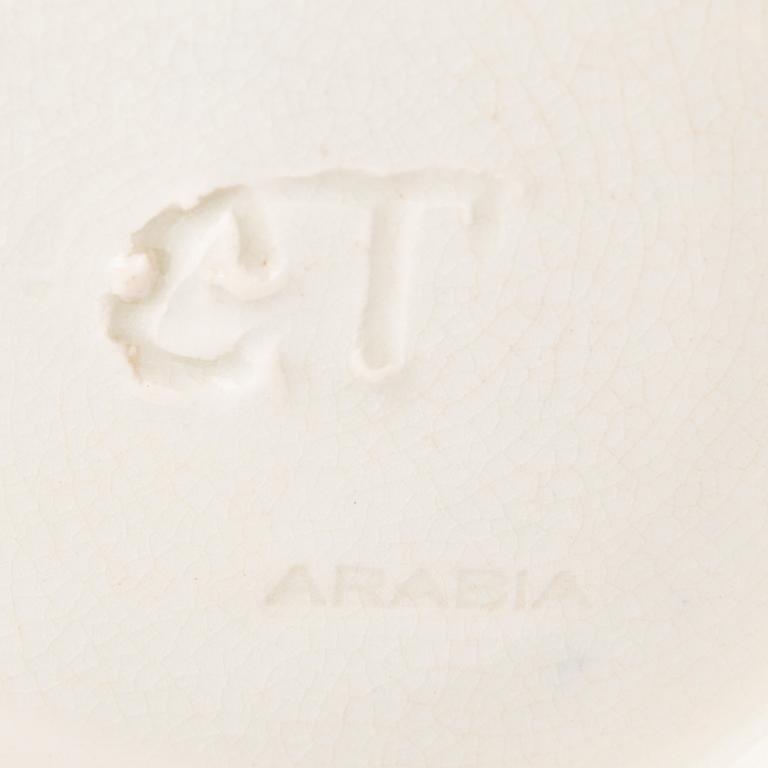 GERDA THESLEFF, malja, keramiikkaa,  signeerattu GT, Arabia.