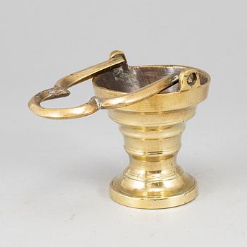 A 16th century bronze Holy Water bowl.