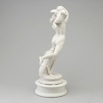 A parian sculpture with stand, Gustafsberg, 1920's.