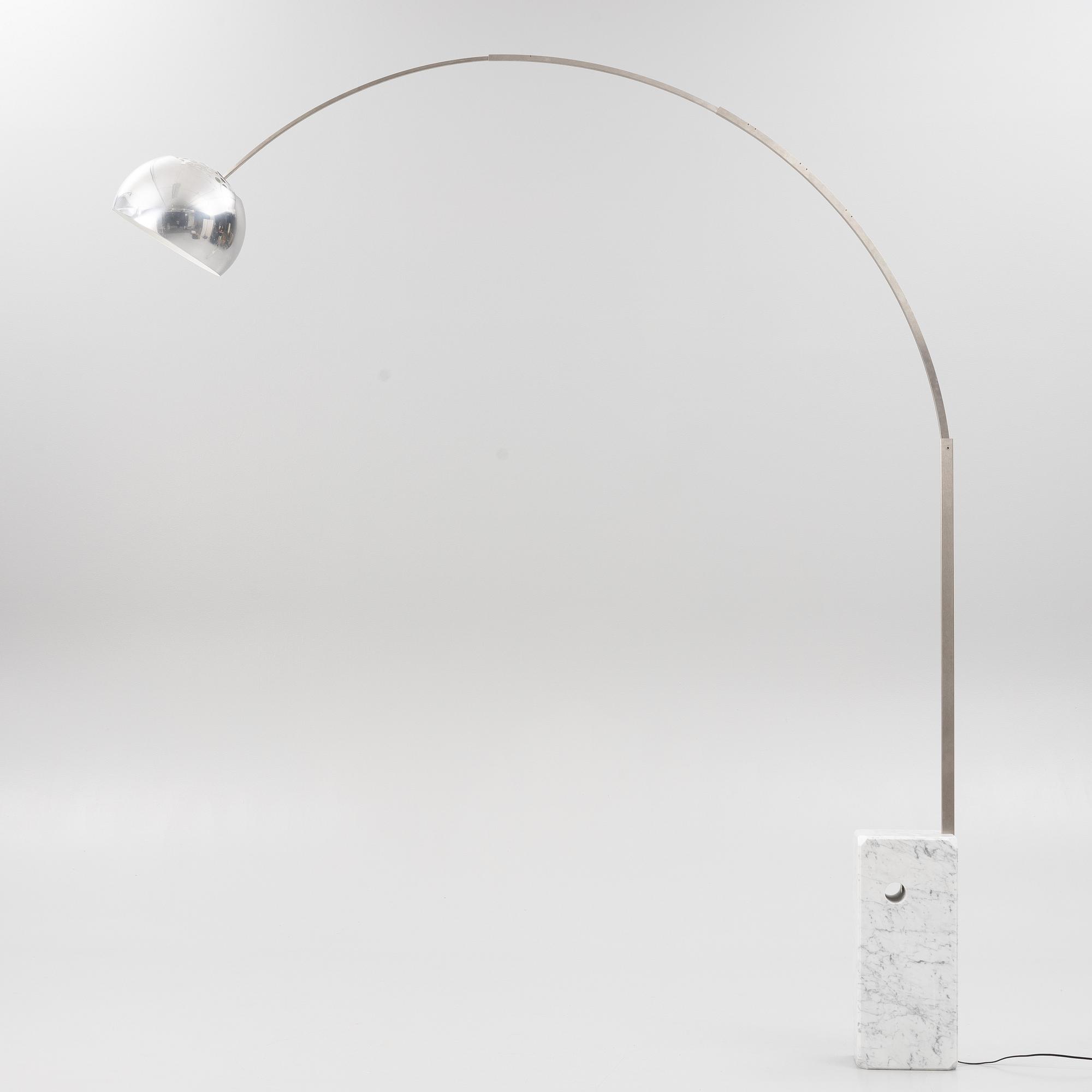 Achille & Pier Castiglioni, an 'Arco' floor lamp, Flos, Italy.