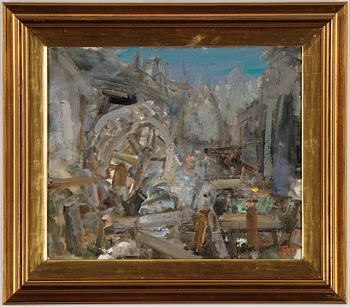 Ragnar Person, oil on board, signed.