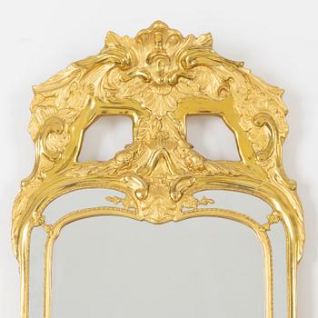 Spegel med konsolbord, rokokostil, 1900-tal.