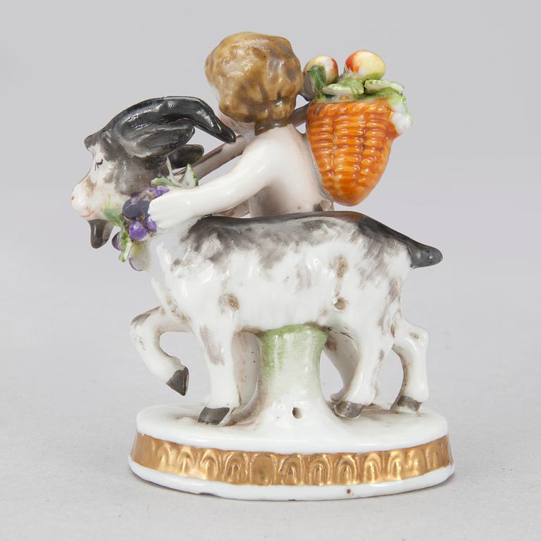FIGURINER, 2 st, porslin, Mellaneuropa, troligen ca 1900.
