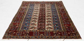 Rug, Ghom, approx. 205 x 135 cm.