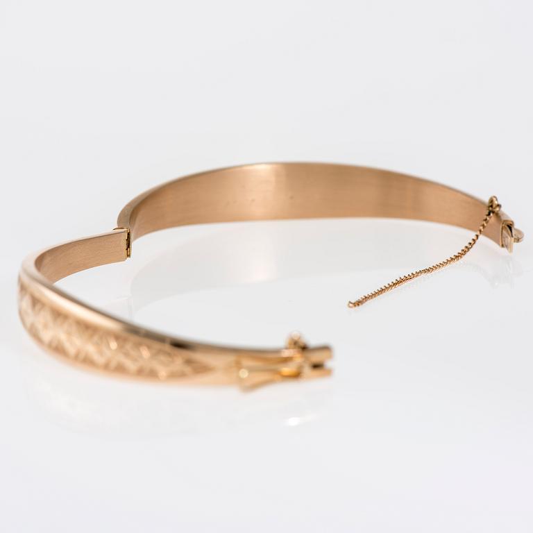 ARMBAND, 14K guld. Helsinki, 1959. Vikt ca 15,8 g.