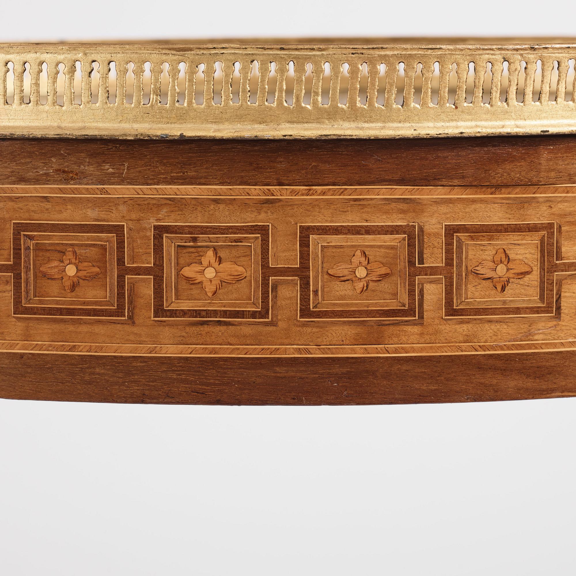 A Gustavian marquetry and gilt-brass mounted tray-table by G. Iwersson (master 1778-1813).
