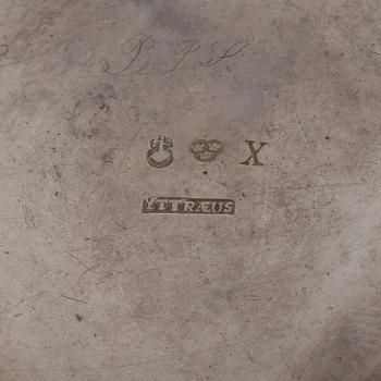 A Swedish 18th century silver coffee-pot, mark of Olof Yttreaus, Uppsala 1780.