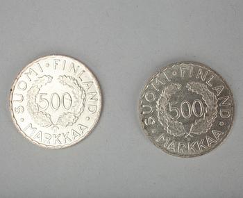 OLYMPIAMYNT 500 FIM, 2 st, HELSINGFORS OLYMPISKA SPEL 1952.