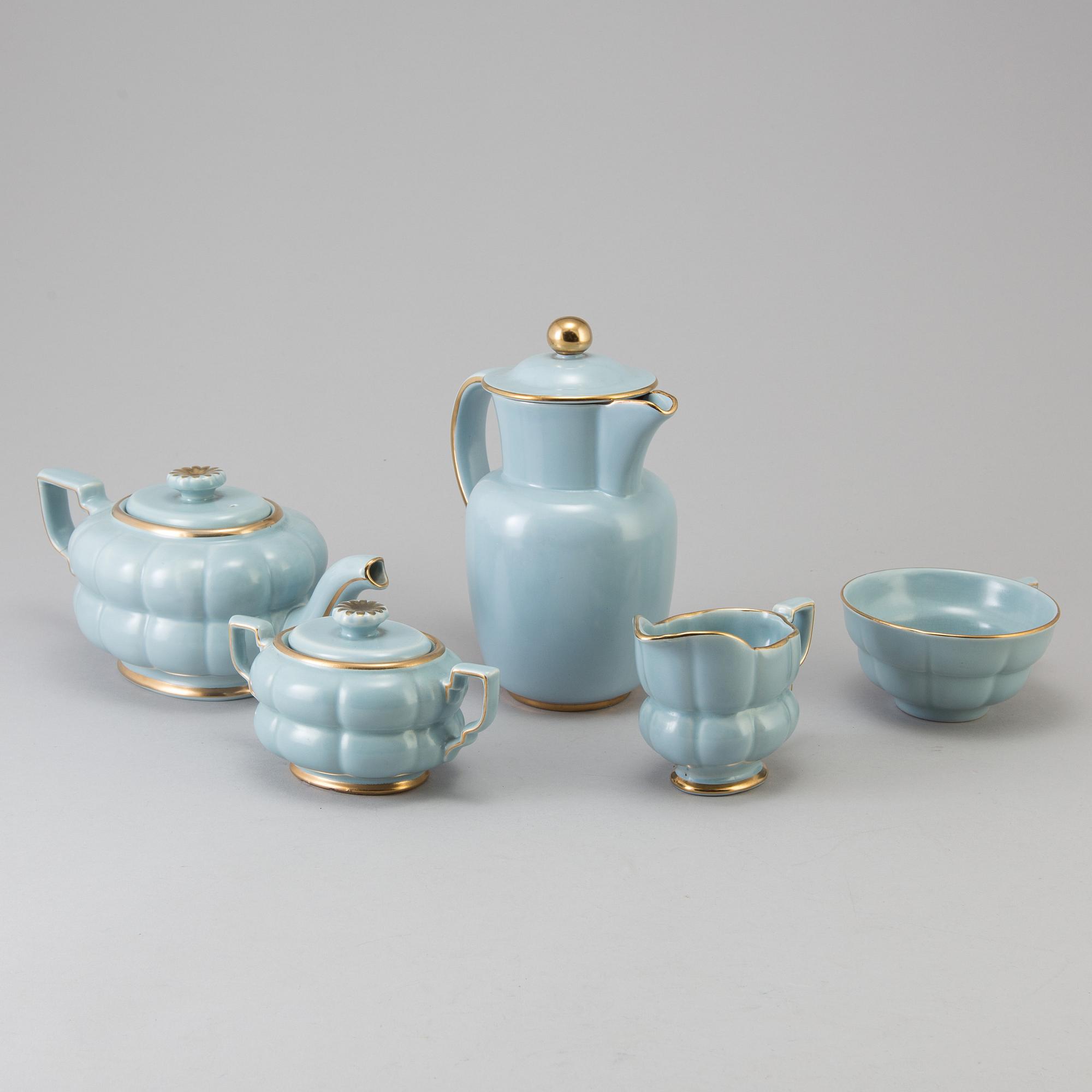 TEA SET, 28 parts, "Grand", Percy, Gefle, model designed 1930th.
