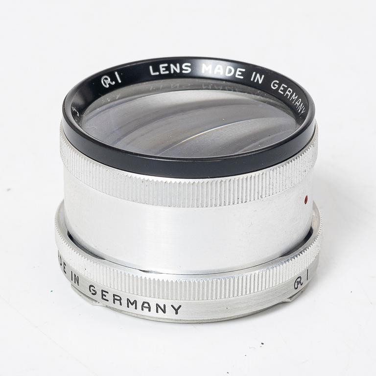 Mellanformatskamera, Rolleiflex, med väska och tillbehör, Franke & Heidecke, 1900-talets mitt, Tyskland.