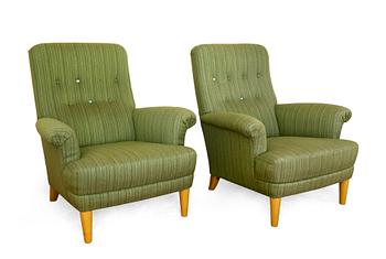 119. A PAIR OF ARMCHAIRS,