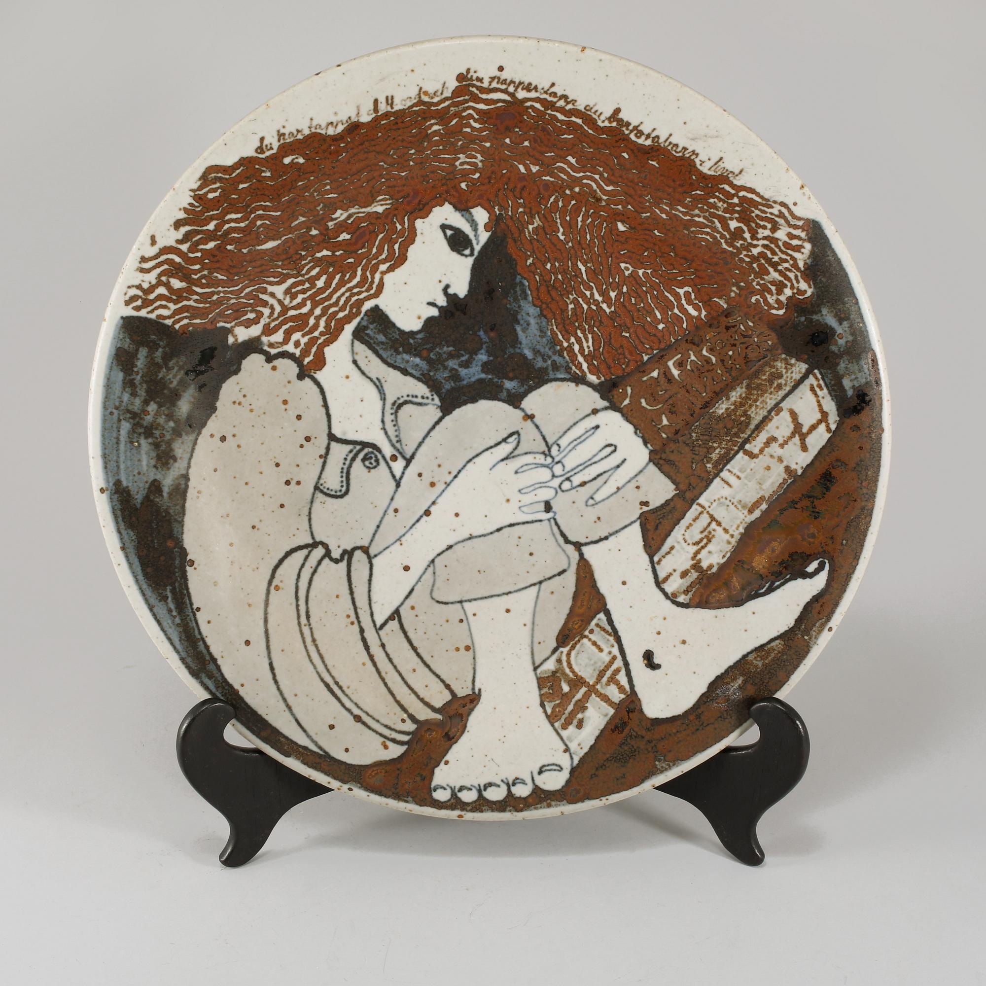 FAT, stengods, Jackie Lynd, Rörstrand, numrerat 90/150.