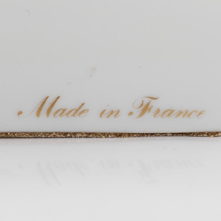 Hermès, a porcelain ashtray, Paris, France.