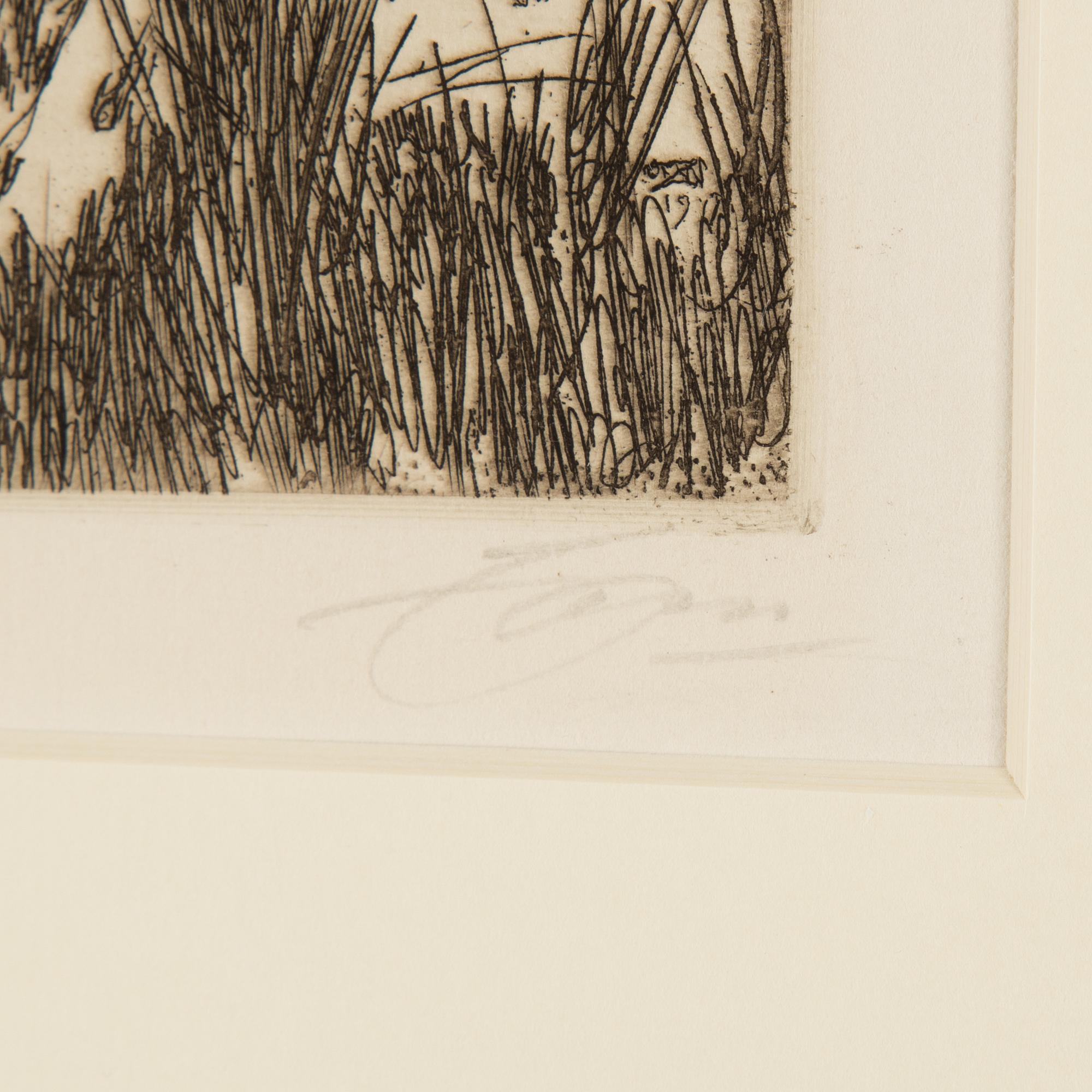 ANDERS ZORN, etsning, signerad med blyerts samt signerad och daterad 1917 i plåten.