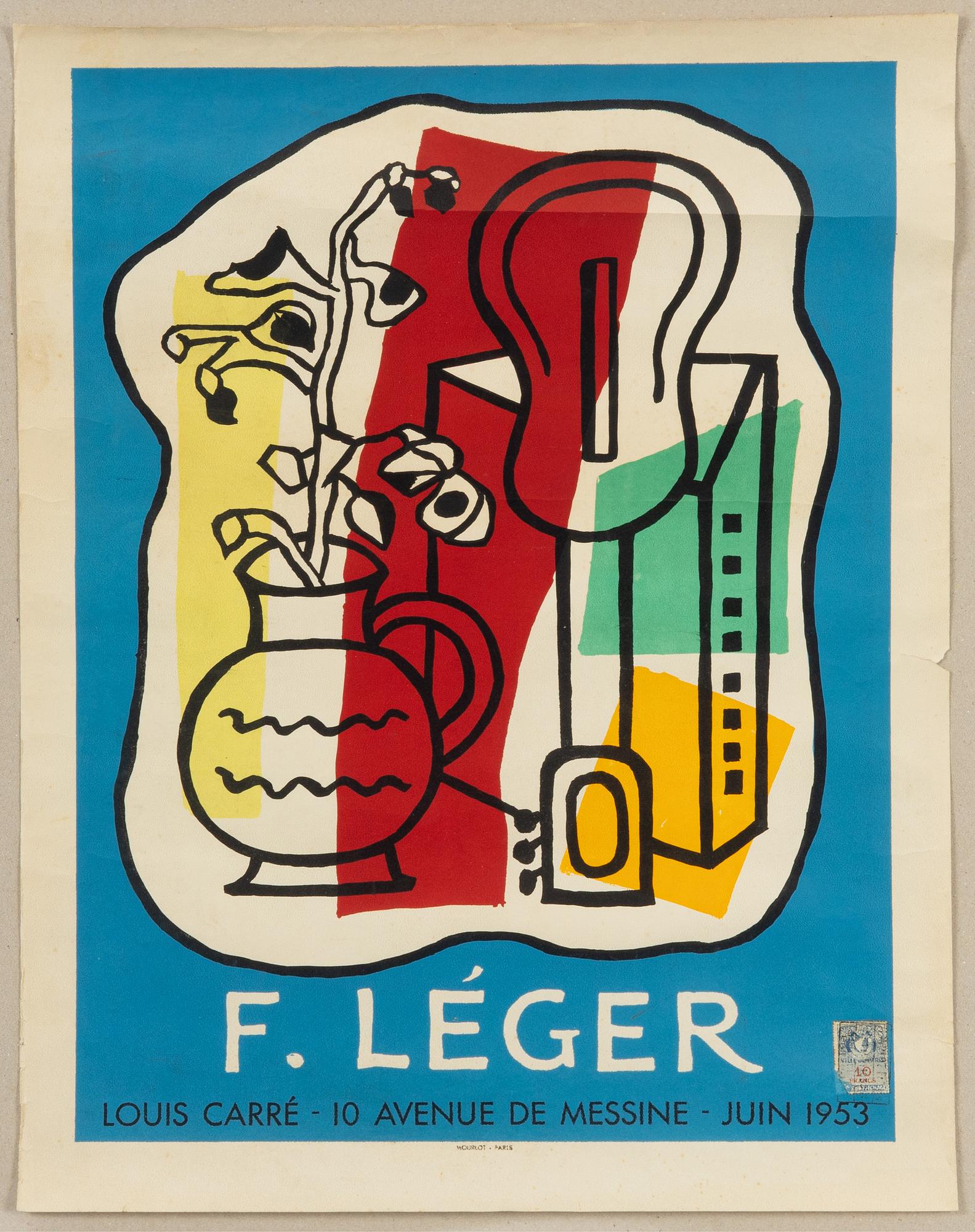 Fernand Léger, "Galerie Louis Carre", exhibition poster.