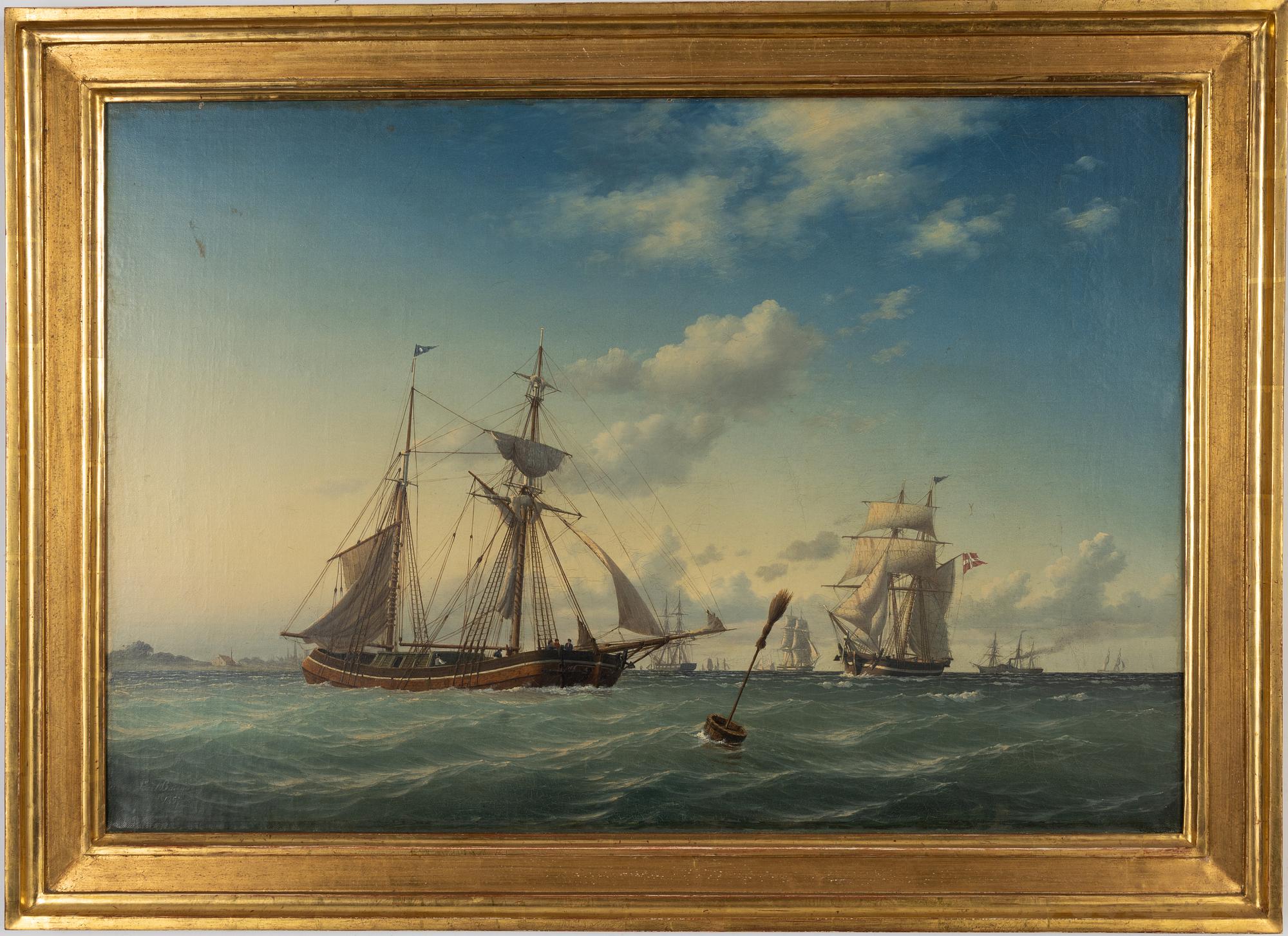Carl-Emil Baagoe, oil on canvas, signed and dated 1857.