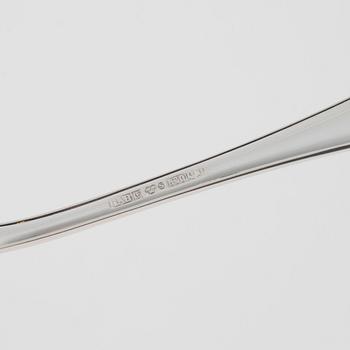 Besticksservis, silver, 131 delar, "Svensk Rund", GAB & C.G.Hallberg, Stockholm/Eskilstuna, 1952-1990.