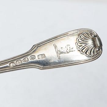 Cutlery, 30 pieces, silver, England and Sweden, including John Walton, Newcastle 1836.