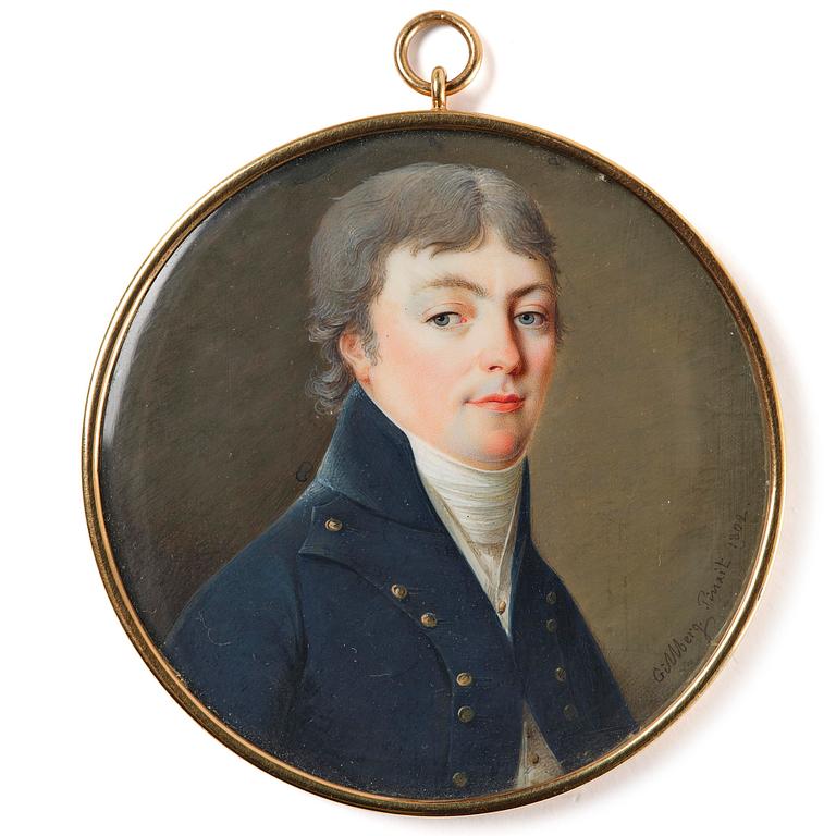 Jacob Axel Gillberg, Porträtt av en ung man.