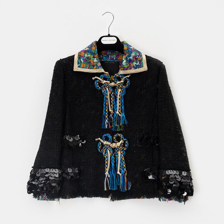 Marc Jacobs, a sequin and ribbon decor jacket, size 0.