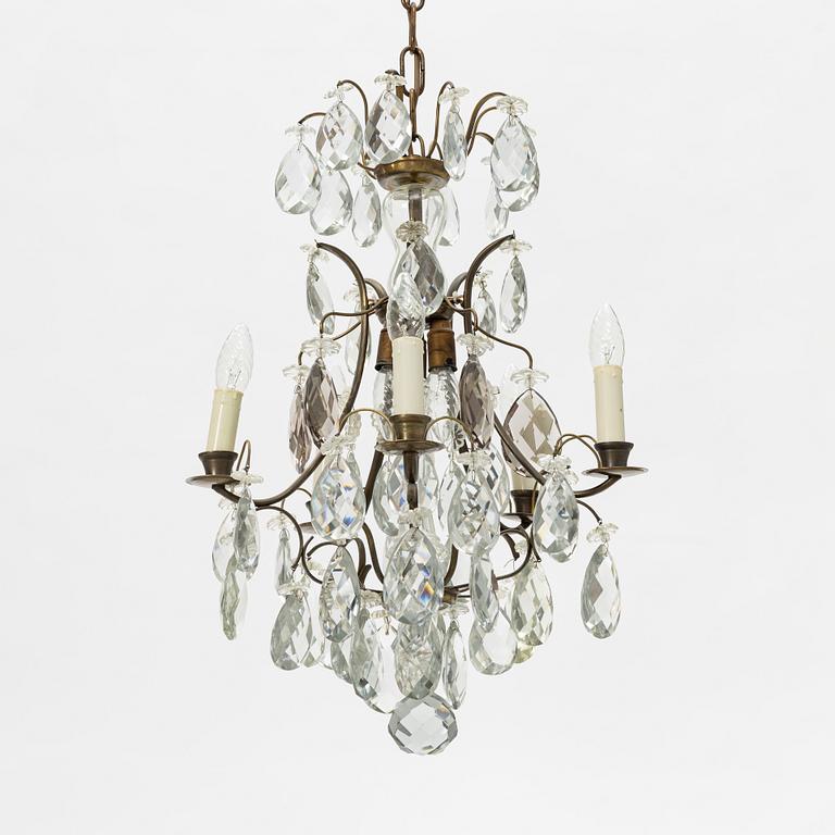 A Rococo style chandelier, first half of the 20th Century.