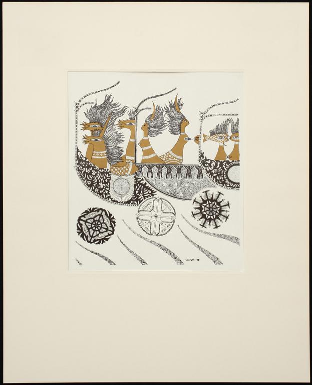 MAX WALTER SVANBERG, 8 st, färgseriegrafier, ej sign.