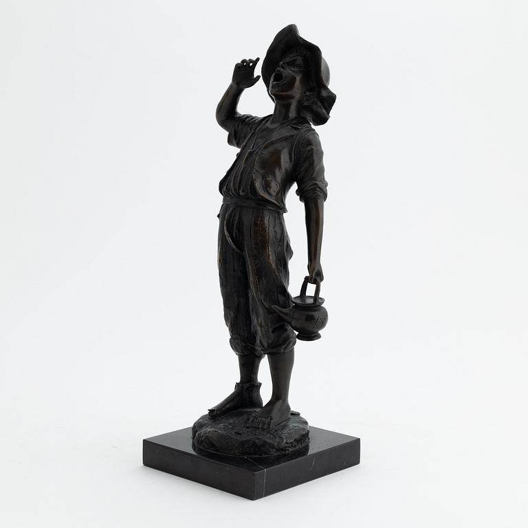 Paul Dubois, a bronze sculpture, signed.