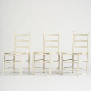 Stolar, tre stycken, Sverige, 1700-talets slut/1800-talets början, Gustavianska.