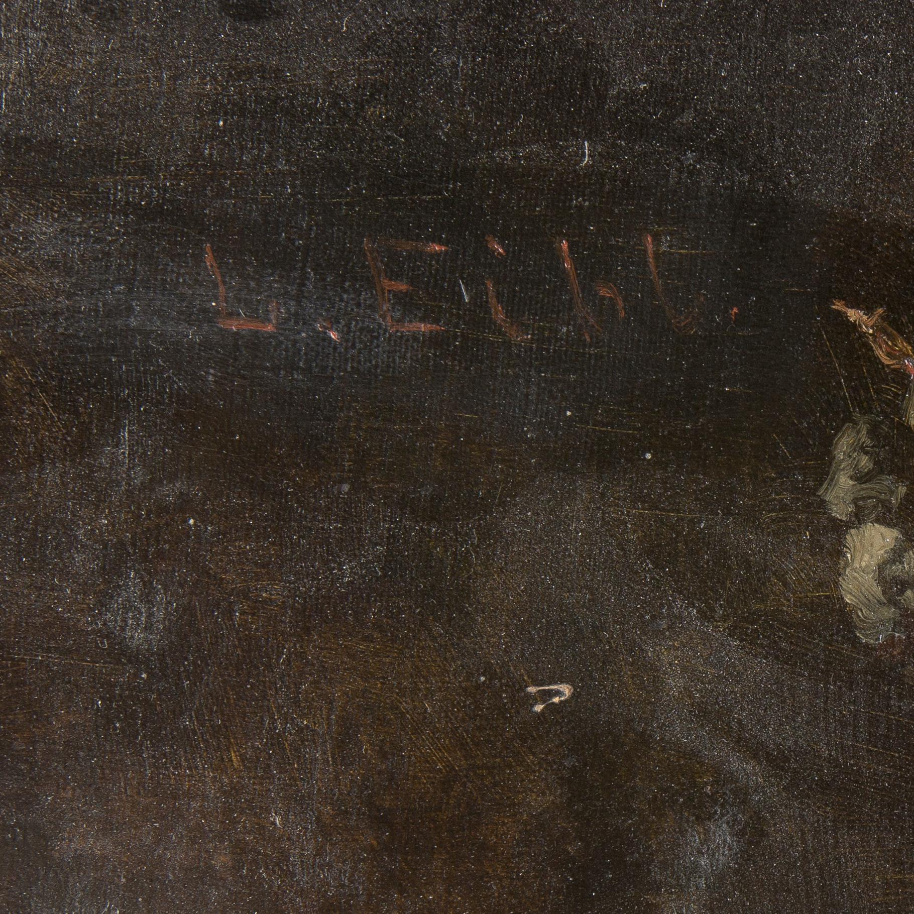 LUDWIG EIBL, olja på duk, signerad.