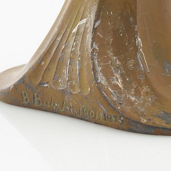 B Bulzke candlesticks, a pair, Jugend style, circa 1900.