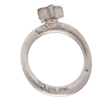 Ole Lynggaard, Ring, “Love”, 18K white gold with brilliant-cut diamonds, designed by Charlotte Lynggaard.