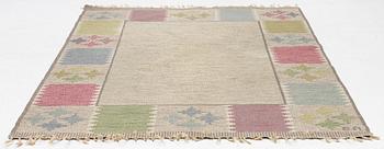 Rug, röllakan, signed BA, approx. 245 x 171 cm.
