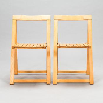 Aldo Jacober, Five 1970's 'Trieste' folding chairs for  Bazzani, Italy.
