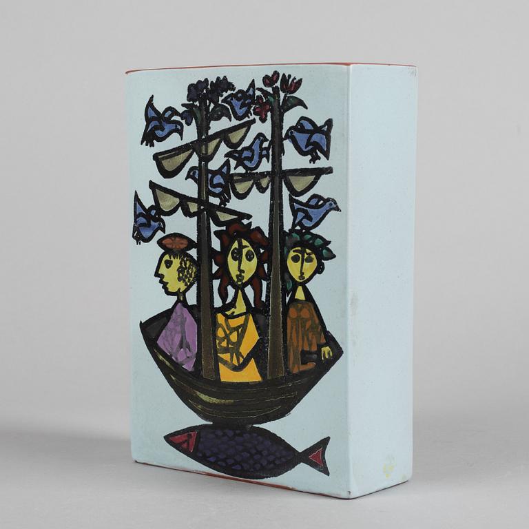 Stig Lindberg, vas, fajans, "Karneval", Gustavsbergs studio 1958-62.