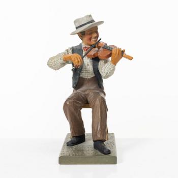 Herman Rosell, tillskrivna, skulptur, trä, signerad Leo Spanien 1943.