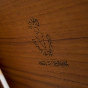 A writing desk, designed by Arne Vodder for Vamo Møbelfabrik, third quarter of the 20th century.